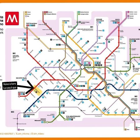 Bilocale In Bande Nere-Metro Rossa Duomo Lägenhet Milano Exteriör bild